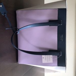 NWT Large Bag. Lavender, Cream & Navy. 12Hx15Lx4W.